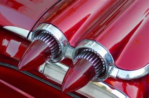 red automobile taillight